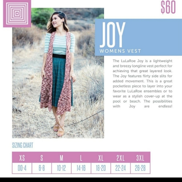 Lularoe Joy Vest - Picture 5 of 5
